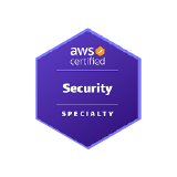 AWS Certified Security, Specialty, issued by Amazon Web Services